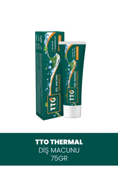 TTO Diş Macunu 75 ml Ağız Kokusu Ve Ağız Yaralarında (FLORÜRSÜZ) (ÇAY AĞACI YAĞI / TEA TREE OIL)