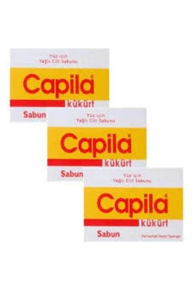 CAPİLA 3lü Kükürtlü Sivilce ve Akneye Karşı Sabun 90gr