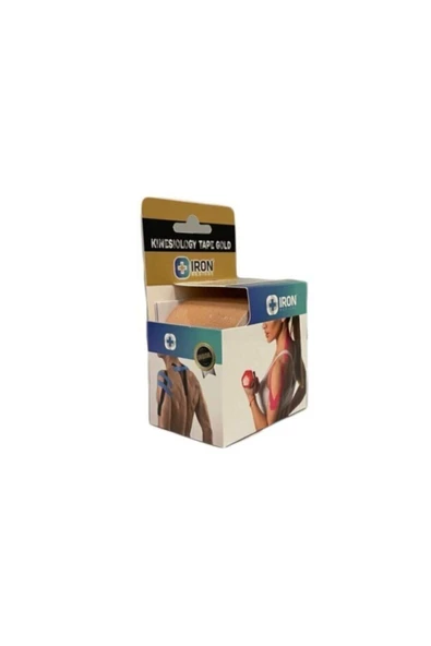 İRON MEDİCAL - KİNESİO TAPE GOLD AĞRI BANDI 5CM X 5MT - TEN RENGİ - 1