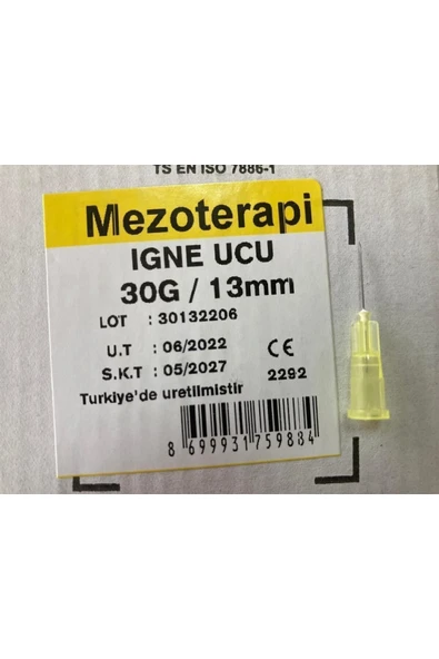 GENJECT Mezoterapi Iğne Ucu 30g 13mm 100 Adet - 3