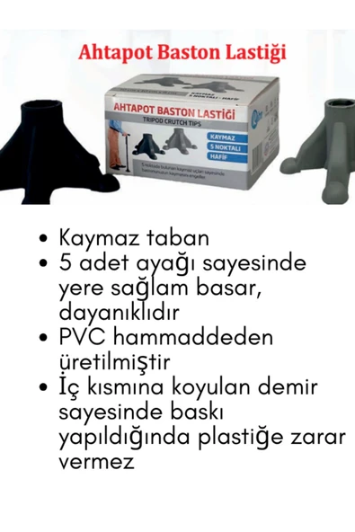 RABIR Baston Lastiği Octobus Siyah 2 Li - 3