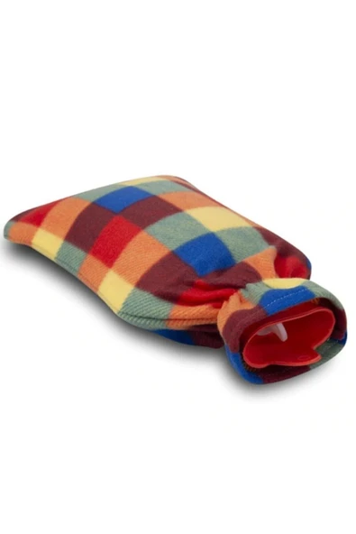İHTİYAÇ SEPETİ Ekose Desenli Polarlı Sıcak Su Torbası 2 Lt - Resim 2