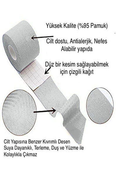 BKMC Göğüs (meme) Bandı, Meme Dikleştirici Bant, Meme Kaldırıcı Siyah Renk - 3