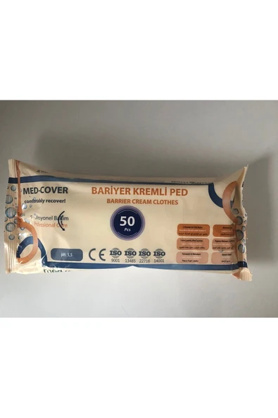 MED-COVER Bariyer Kremli Vücut Temizleme Mendili -5 PAKET ürün görseli