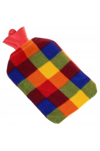 TAM12 33x19 Cm 2 Lt Polar Kılıflı Termofor Sıcak Su Torbası Karın Ağrısı Bel Ayak Isıtıcı ürün görseli