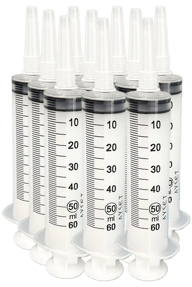 AYSET ENJEKTÖR Ayset Beslenme Enjektörü Çam Uçlu Şırınga 60ml 10 Adet ürün görseli