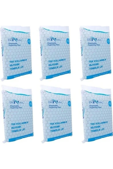 IRMAK Şampuanlı Hasta Vücut Yıkama Lifi 6 Paket 120adet ürün görseli