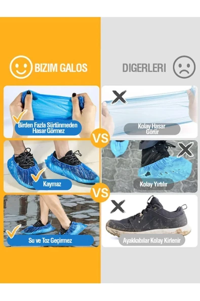 GALOŞ 10 Mikron 1000 Adet Tek Kullanımlık 1000ad - Resim 3