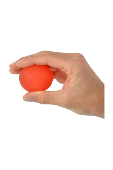 BYANES Squeeze Ball - Silikon El Egzersiz Topu Kırmızı - Orta Direnç