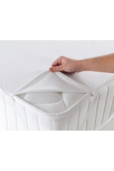 MİNİMED Sıvı Geçirmez Tek Kişilik Lux Alez 90 X 190 Beyaz
