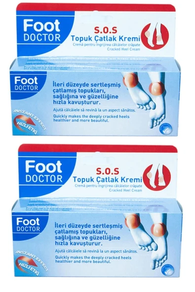 FOOT DOCTOR Topuk Çatlak Kremi 50 ml S.o.s X2 Adet