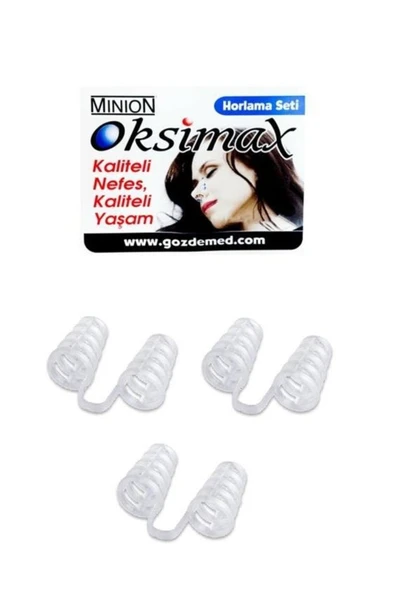 MİNİON Oksimax Horlama Önleyici Burun Aparatı Kutusuz 3 Adet