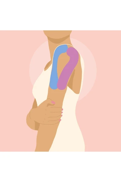 İRON MEDİCAL Tape Kinesio Ağrı Bandı 5 Metre X 5 Cm Pembe - Resim 2