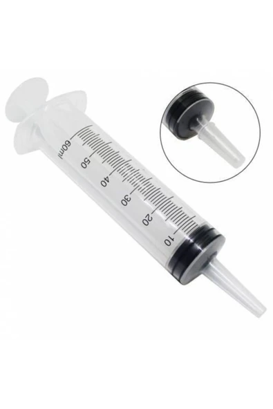 AYSET ENJEKTÖR Ayset Beslenme Enjektörü Çam Uçlu Şırınga 60ml 10 Adet - Resim 2