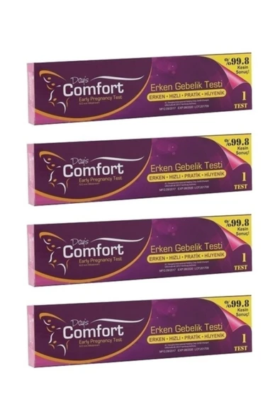 ALAS SHOP Pratik Erken Gebelik Testi 4 Adet ürün görseli