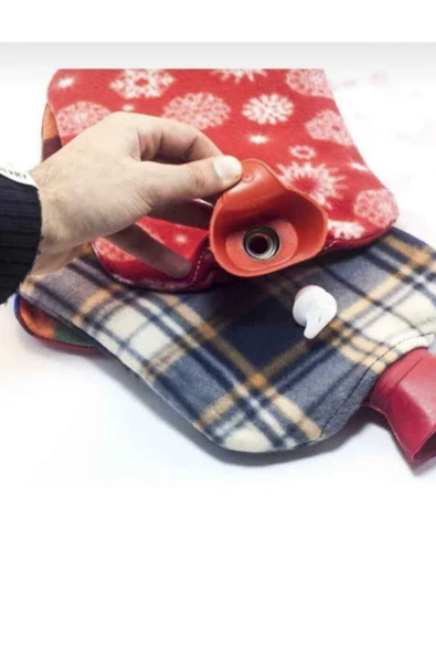 HIRDAVATÇIM06 Termafor Polar Kılıflı Sıcak El Ayak  Isıtıcı Kompres Su Torbası ürün görseli