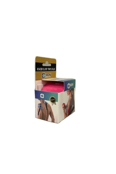 İRON MEDİCAL Kinesio Tape Pembe Renk Sporcu Kas Ağrı Bandı