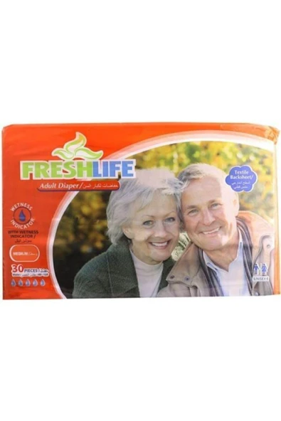 FRESHLİFE Bel Bantlı Hasta Alt Bezi 30'lu L Beden