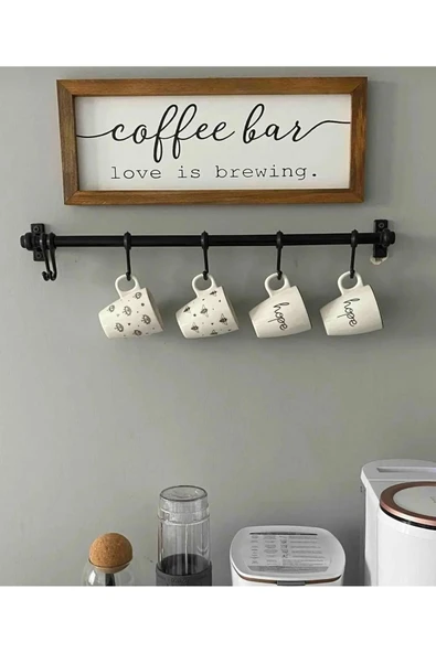 ecmir home ÇOK AMAÇLI METAL BORU PLASTİK KANCALI KAHVE KÖŞESİ KUPA ASKISI - 3