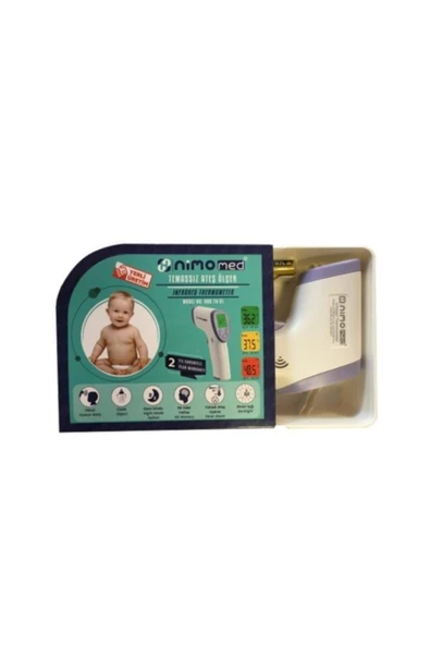 NİMO Kızılöteli Temassız Ateş Ölçer Hnk-tb-01 - Med Merry 50'li Maske Hediyeli - 2