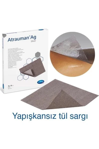 HARTMANN Atrauman Ag Gümüş Içerikli Yara Örtüsü 10x10 Cm 10 Adet - Resim 5