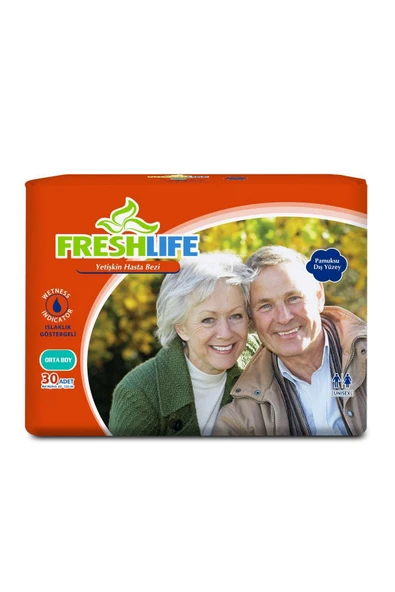 FRESHLİFE 4'lü Medium Yetişkin Hasta Bezi 30x4 (120 ADET)