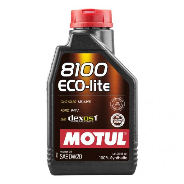 Motul 8100 Eco-Lite 0W-20 1 Lt Tam Sentetik Motor Yağı