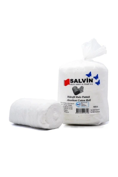 SALVİN Hidrofil Rulo Pamuk 1 Kg 1000 Gr 4 Adet - 2