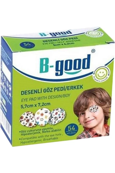 B-GOOD B Good 54 Lü Desenli Göz Pedi (Erkek)