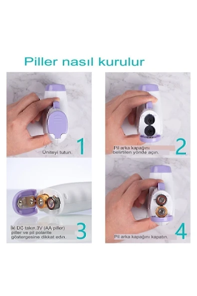 SAĞLIKLI YAŞAM Dijital Temassız Ateş Ölçer Alından Vucut Termometre - 3