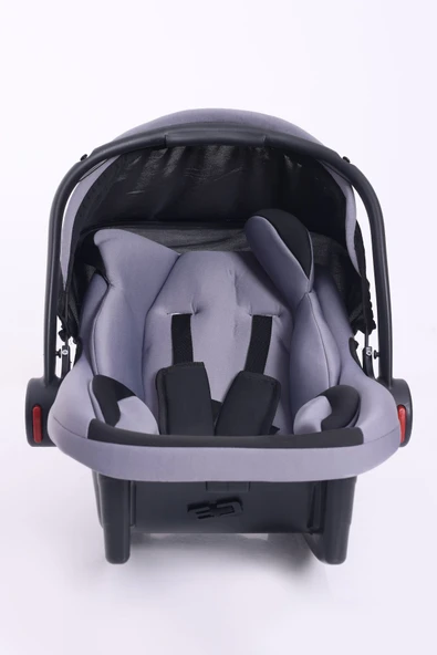 Babyjest Lüks Süngerli Bebek Puset Taşıma Bebek Oto Koltuğu Gri - 5