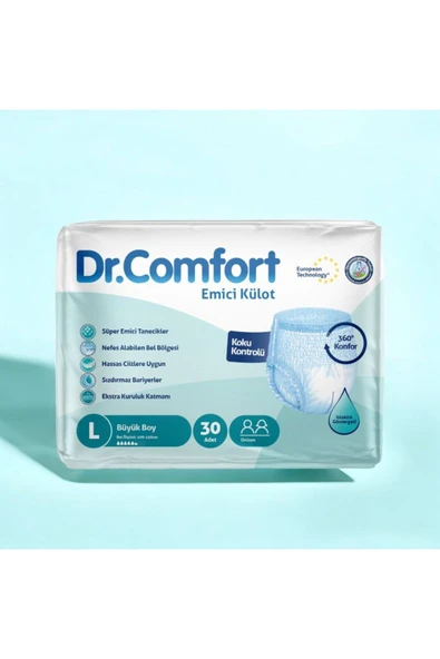 DR.COMFORT Dr Comfort Kulotlu Hasta Bezı 30lu Large - 4