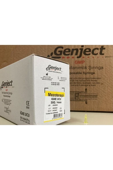 GENJECT Mezoterapi Iğne Ucu 30g 4mm 100 Adet - 2