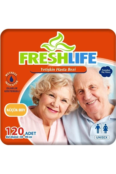 FRESHLİFE 4'lü Small Yetişkin Belbantlı Hasta Bezi 30x4 (120 ADET)