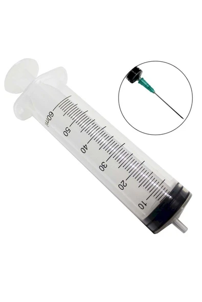 GENJECT Beslenme Enjektörü Katater Enjektör Çam Uçlu Steril 3 Parçalı 50ml 60adet