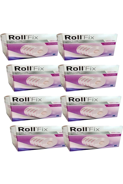 ROLLFİX Roll Fix Tıbbi Esnek Flaster 10 Cm X 10 Mt (8 Kutu)