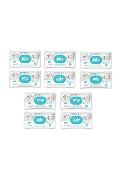 JOLY Vücut Perine Bölgesi Yıkama Temizleme Havlusu 50li 10 Adet ürün görseli