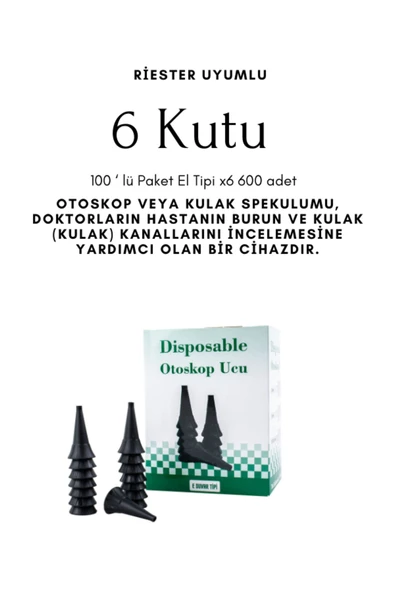 RABIR DİSPOSABLE OTOSKOP UCU EL-DUVAR TİPİ 2(2,5)MM*100 ADET X 6 KUTU - Resim 3