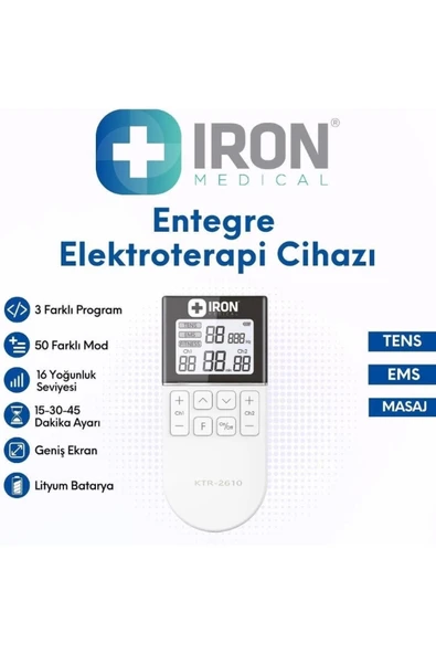 İRON MEDİCAL Elektroterapi Tens Ems Masaj Cihazı