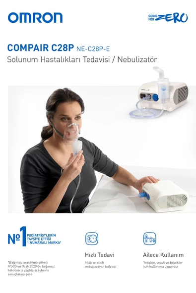 OMRON C28P, Hızlı Tedavi Süresi Sunan, Dayanıklı Nebulizatör - 12
