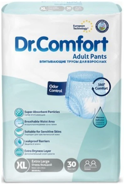 DR.COMFORT Emici Külot Hasta Bezi Xlarge Beden 30 Adet