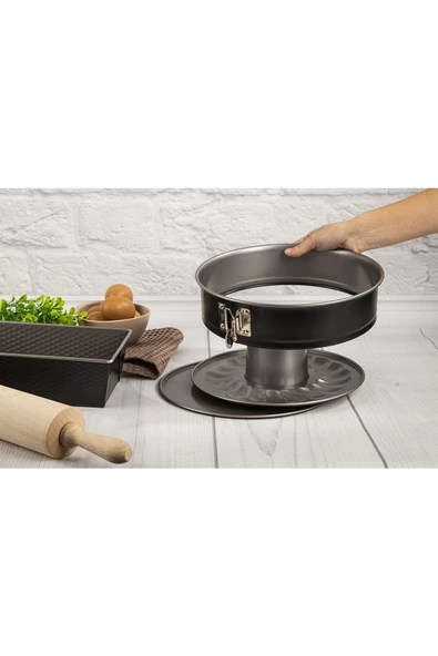 TEFAL  J174S2 EasyBake 3 Parça Kek Kalıbı Seti (Savarin / Dikdörtgen / Kelepçeli) - 6
