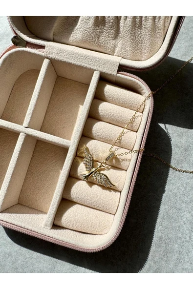 LUXSTONE  Anka Kuşu Gold Çelik Kolye - 2