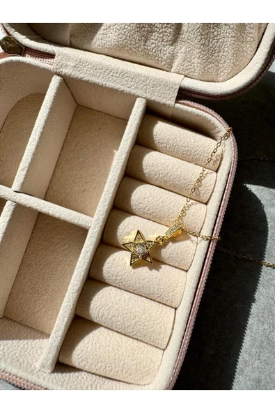 LUXSTONE  Minik Yıldız Gold Çelik Kolye