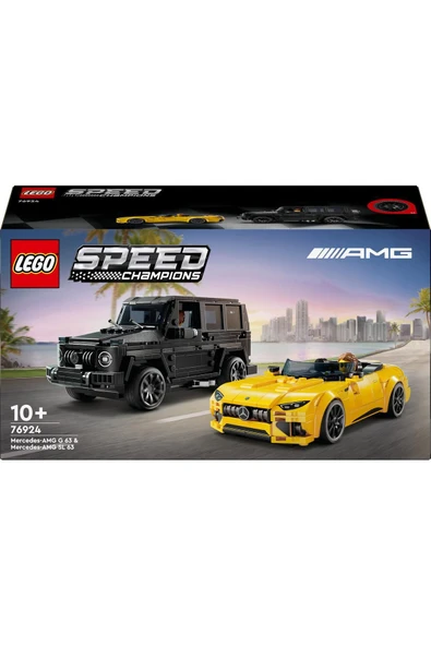 LEGO  ® Speed Champions Mercedes-AMG G 63 ve Mercedes-AMG SL 63 76924 - 10+ Oyuncak Seti (808 Pr) - 3