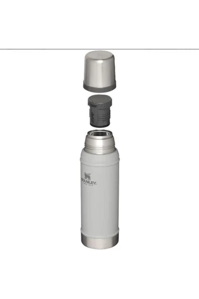 Stanley  Klasik Vakumlu Paslanmaz Çelik Termos 0.75 Lt Beyaz - 3
