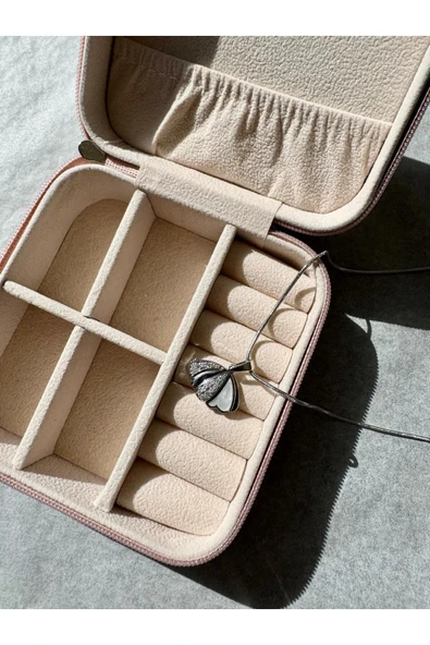 LUXSTONE  İstiridye Kabuğu Model Gümüş Çelik Kolye - 3