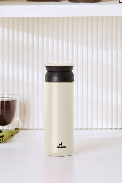 Karaca  Rainbow Krem Paslanmaz Çelik Termos 500ml (8 SAATE KADAR SICAK/SOĞUK TUTMA)