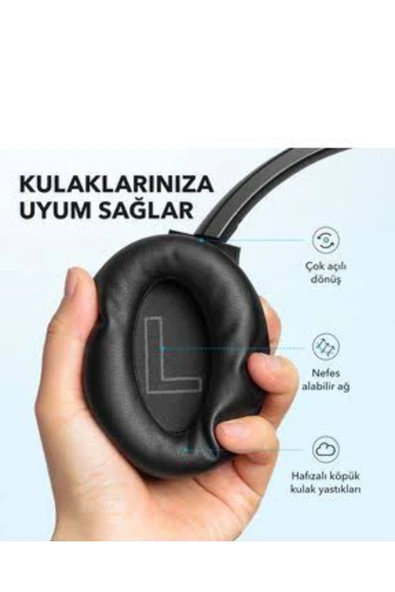 Anker  Soundcore Q21i NC Kulak Üstü Bluetooth Kulaklık - Siyah - 4