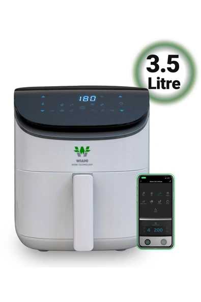 WİAMi  Air Fryer 3.5 Litre Beyaz Akıllı Fritöz